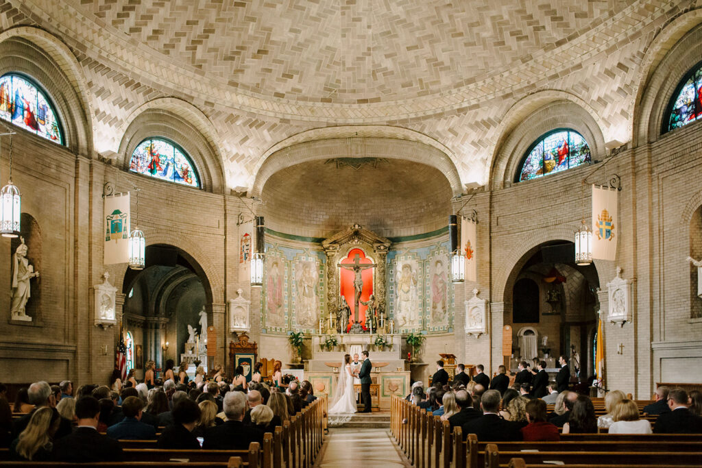 basilica st Lawrence wedding asheville