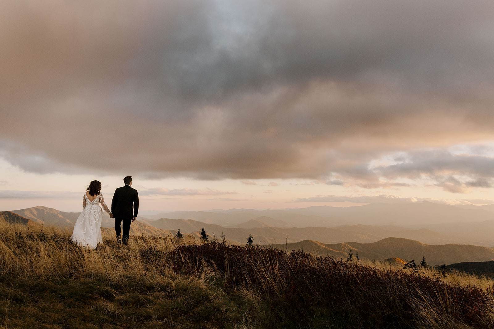 asheville mountain wedding photos