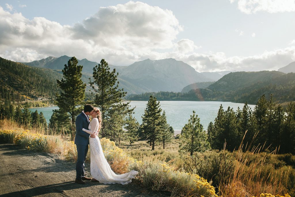 June lake mammoth lakes wedding photos