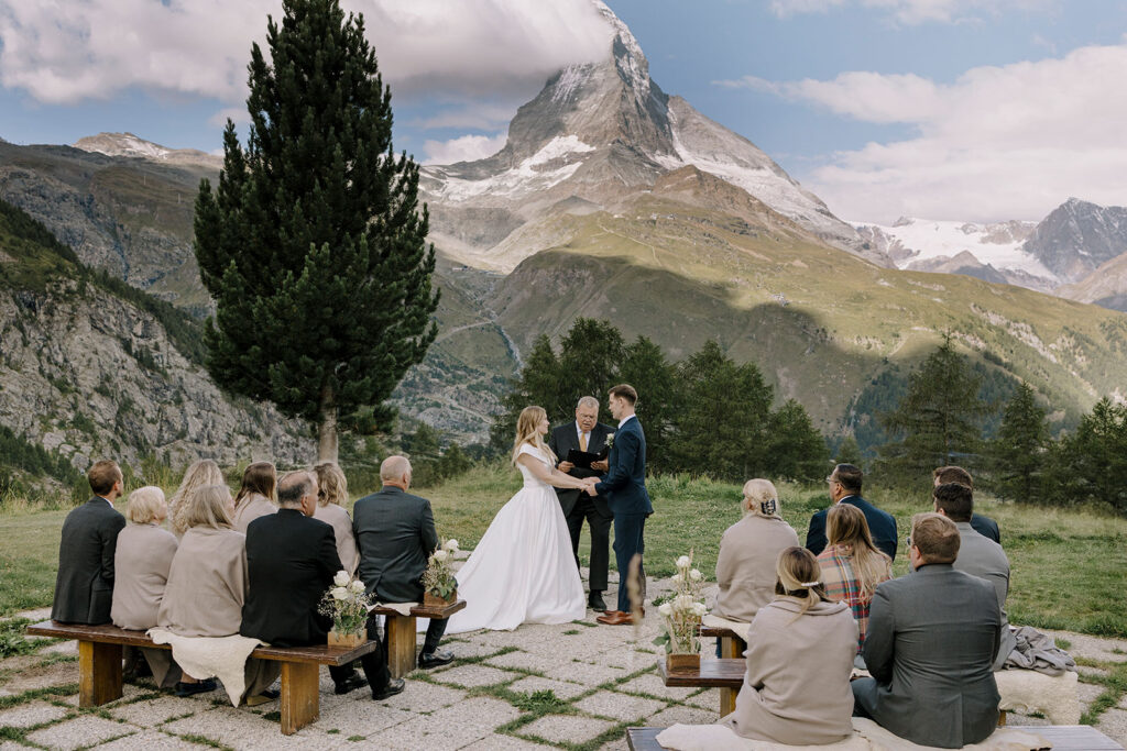 zermatt elopement with matterhorn view