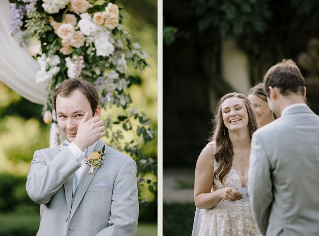 biltmore front lawn wedding photos