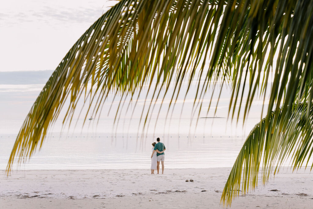 bahamas beach engagement photos