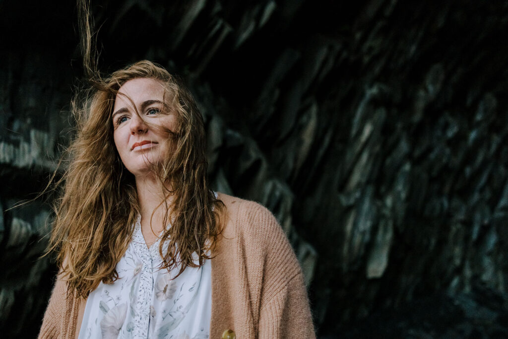 reynisfjara black sand beach engagement