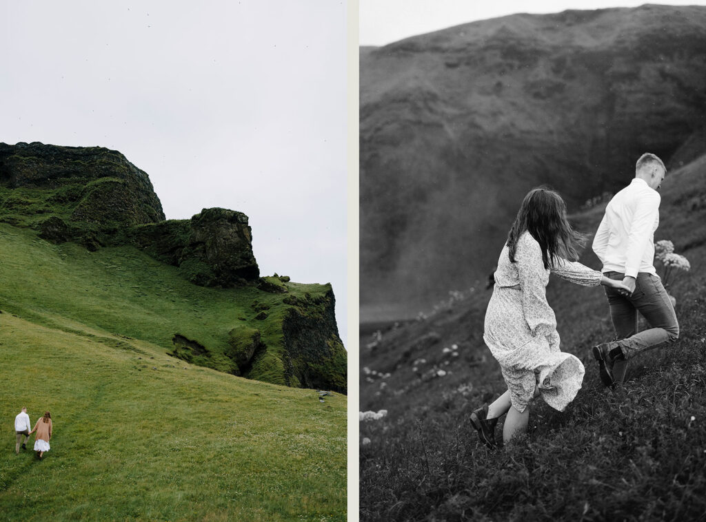 Icelandic coast engagement session