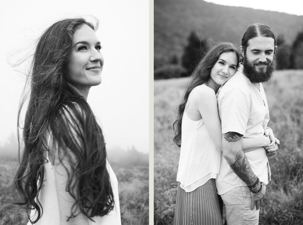 roan mountain engagement photos