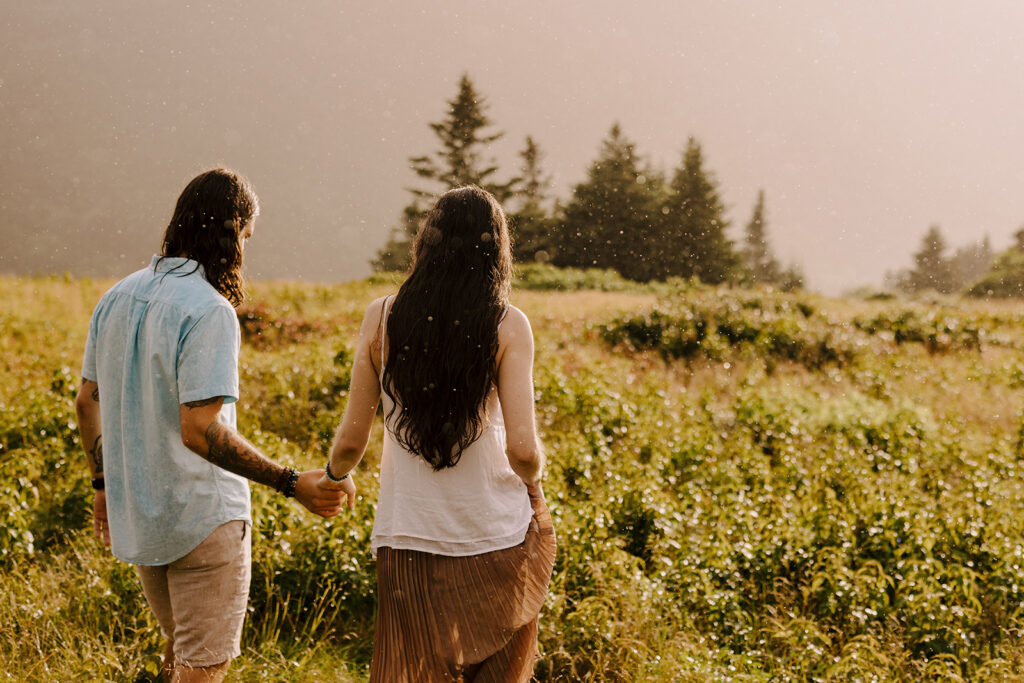 stormy engagement session