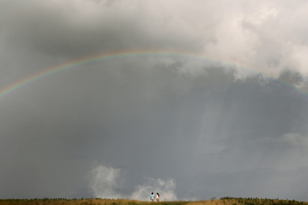 rainbow engagement session asheville