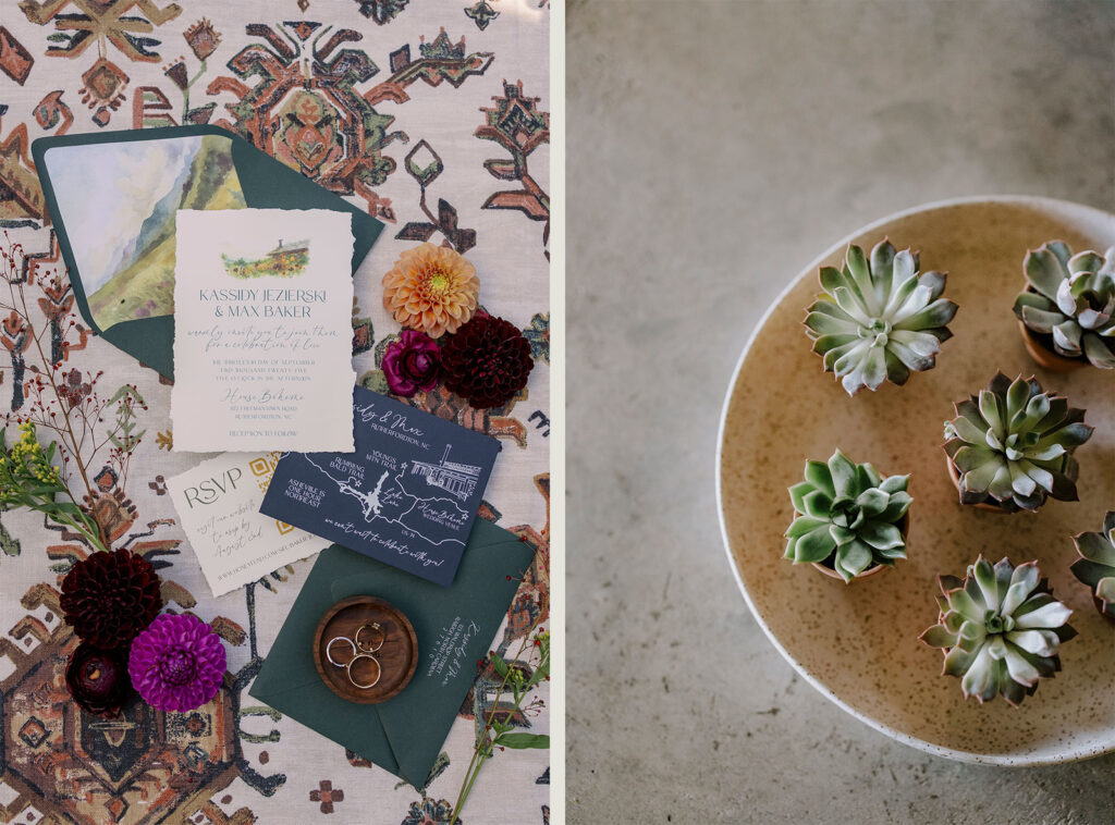 boho wedding jewel tones