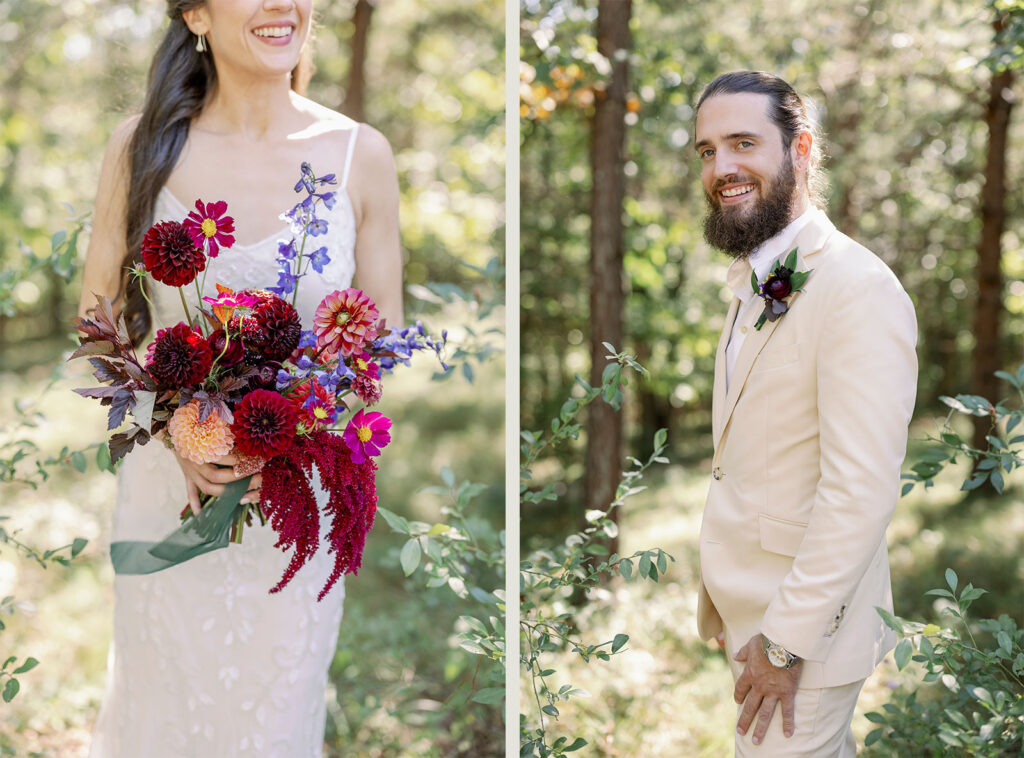 jewel toned wedding bouquet