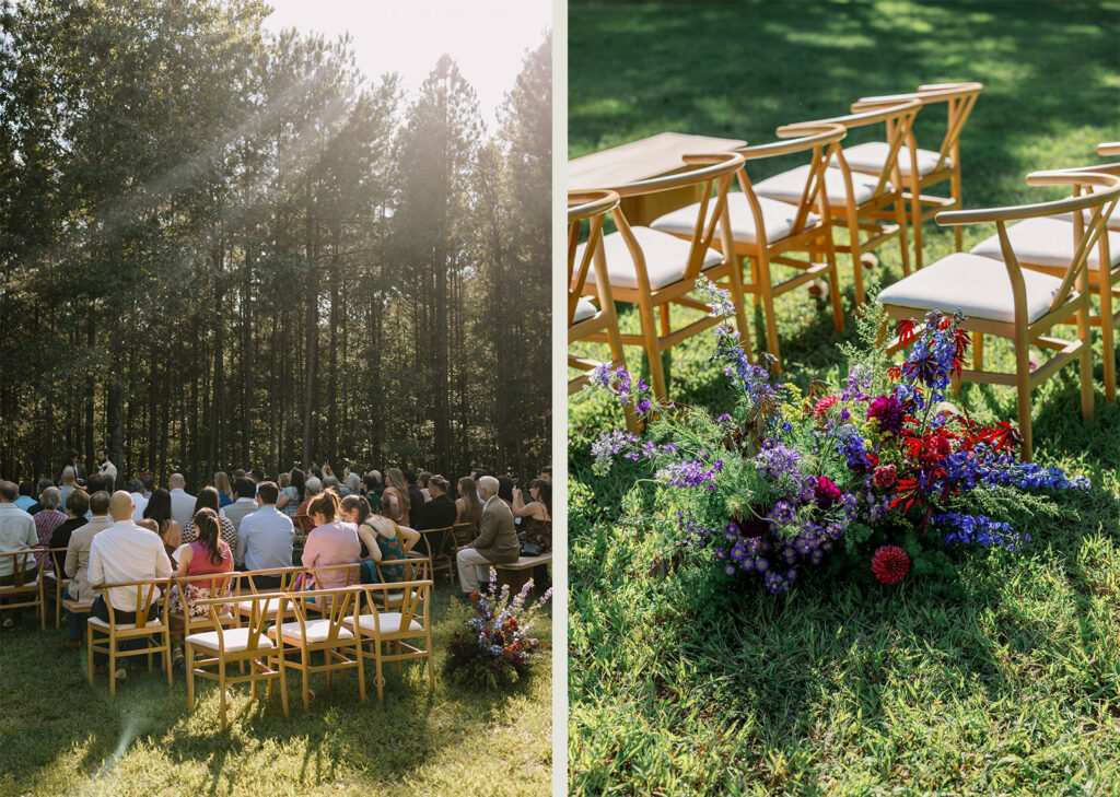 house boheme wedding ceremony photos