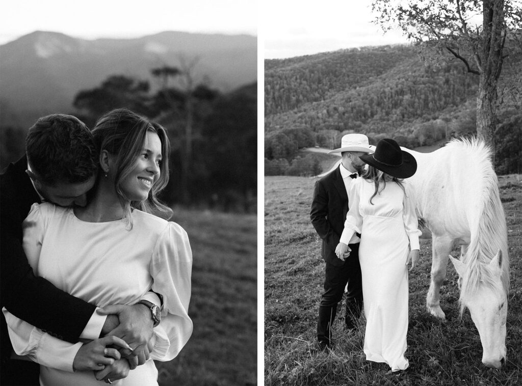 wedding with horses cashiers nc