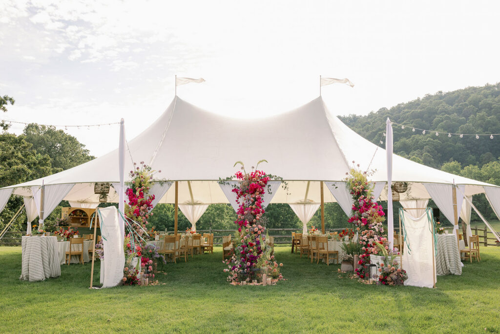tented wedding at claxton farm