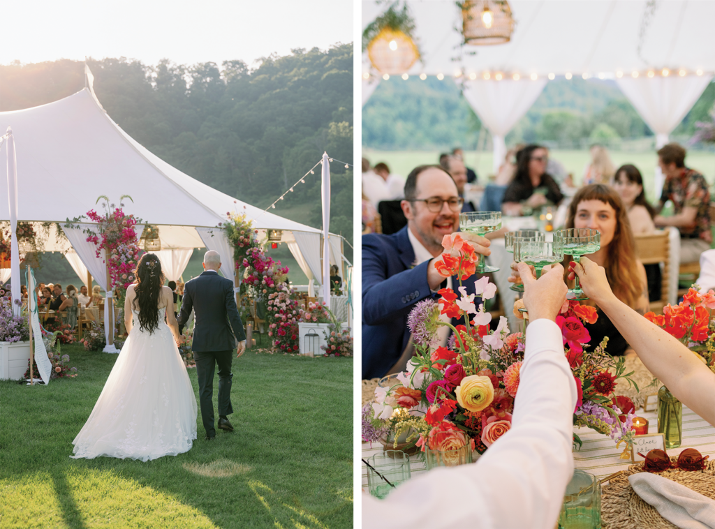 tented wedding asheville